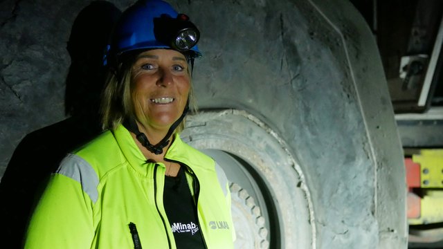 Jessica jobbar 1365 meter under jord Jessica jobbar 1365 meter under jord